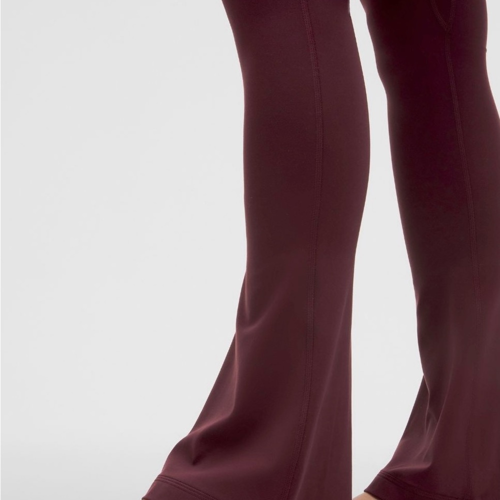 lululemon align high rise leggings 32” inseam mini flare color garnet - Picture 5 of 8